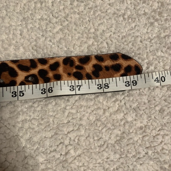 NWT Express leopard genuine calf-hair belt - Picture 9 of 9